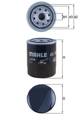 YAĞ FİLTRESİ T4 (AAF-ACU-AEN-AEU) (90-03) - LT28-35 - LT40-55 (82-96) - VOLVO 740-940-960 - MAHLE - OEM 074115561