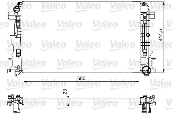 RADYATOR (678X398X26) CRAFTER 30-35-50 SPRINTER B906 - VALEO - OEM A9065000002