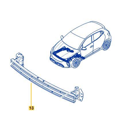 TAMPON DEMİRİ ÖN METAL RENAULT CLIO V 2020> 62010N982R-MQ009109 - TAIWAN - OEM 752101146R