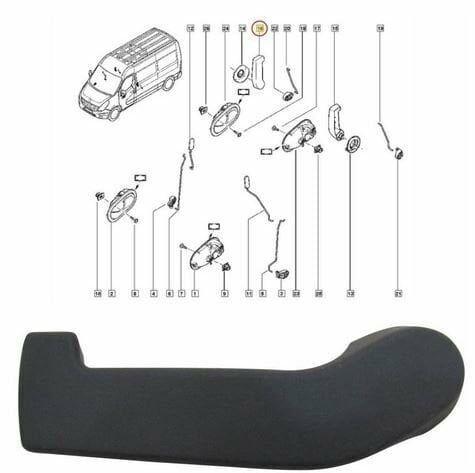 SAG ARKA KAPI IC ACMA KOLU RENAULT MASTER III-MOVANO B 10=> - GUA - OEM 8200766676