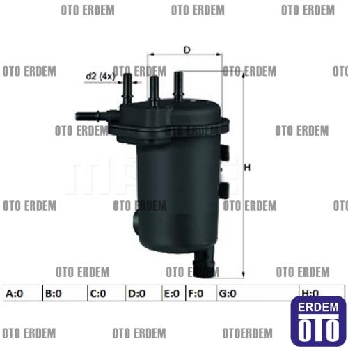 YAKIT FILTRESI (MAZOT) CLIO II KANGOO MICRA III NOTE JUKE 1.5DCI (DELIKLI) - SARDES - OEM 8200151379