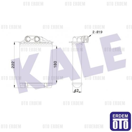 KALORIFER RADYATORU PANDA - VALEO - OEM 77362540