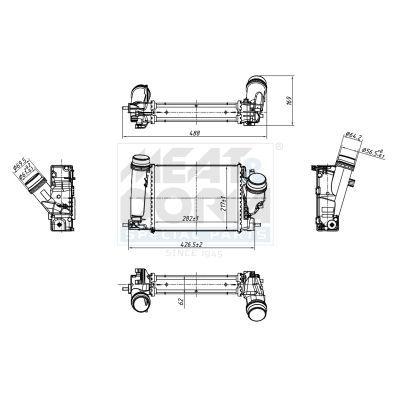 TURBO RADYATORU MEGANE SCENIC LAGUNA ESPACE QASHQUAI NEW X-OVER 2013 - VALEO - OEM 14461-4BE0A