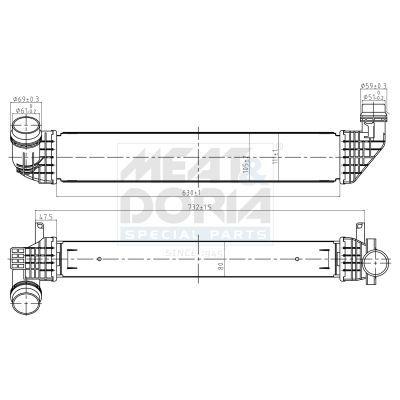 TURBO RADYATORU SCENIC GRAND SCENIC - VALEO - OEM 144965727R