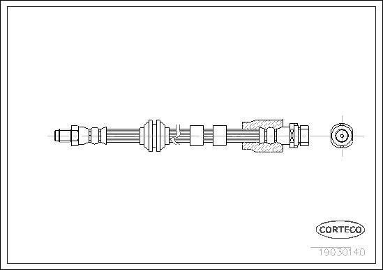 FREN HORTUMU ÖN SAĞ-SOL FORD MONDEO 01> - CAVO - OEM 1114757