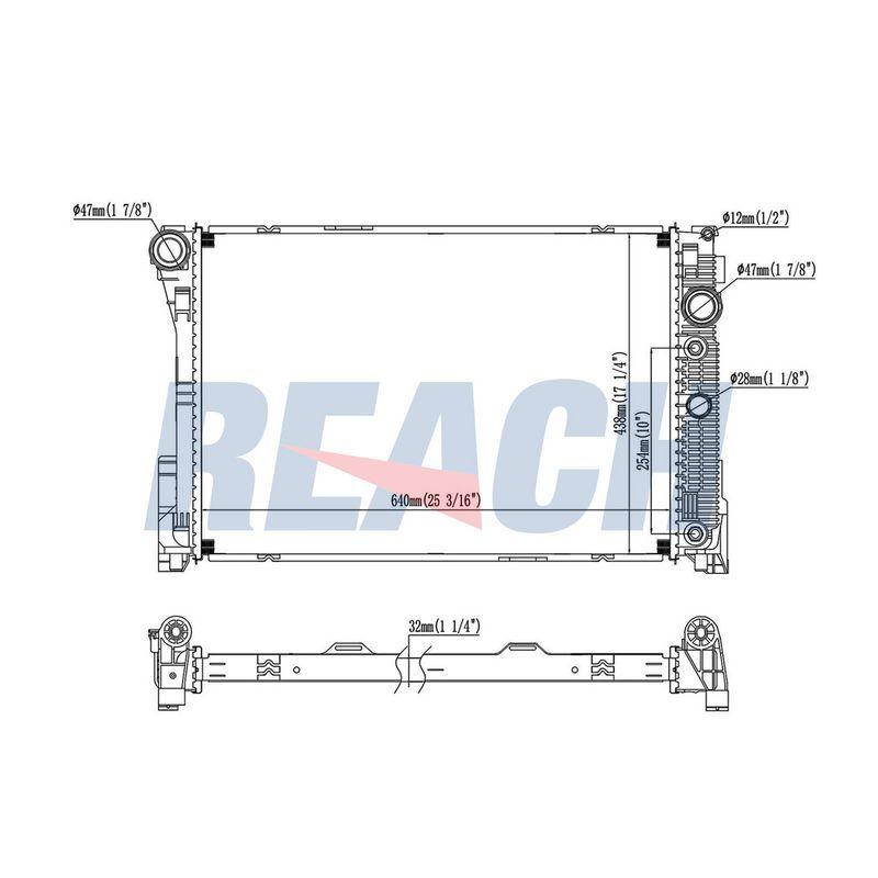 RADYATOR C CLASS - VALEO - OEM 2045001203