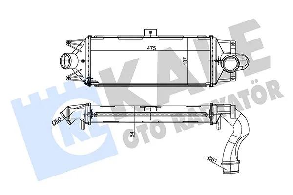 TURBO RADYATORU DAILY - VALEO - OEM 504235460