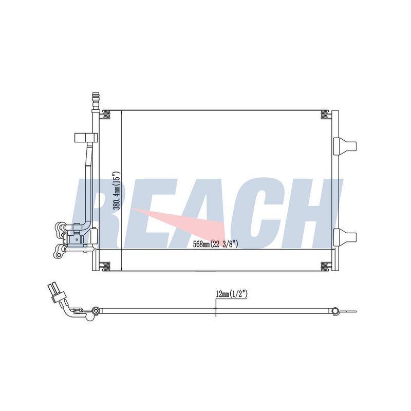 KONDENSER FIESTA - FUSION 1 6 TDCI - VALEO - OEM 5S6H19710AB