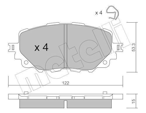 FREN BALATASI ÖN FIAT 124 SPİDER 16> MAZDA MX-5 16> - VALEO - OEM 6000615055