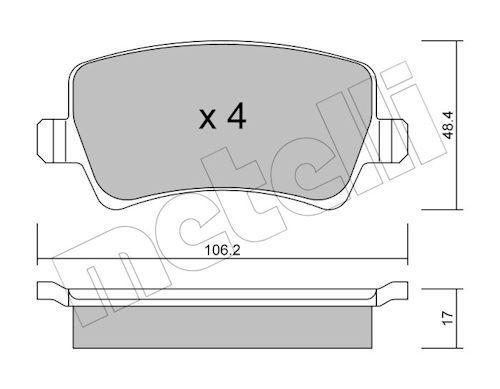FREN BALATASI ARKA S-MAX 09> 06> GALAXY III 06> VOLVO S60 10> S80 06> V60 -V70 06> XC60 08> XC70 06> - DELPHI - OEM 1426143