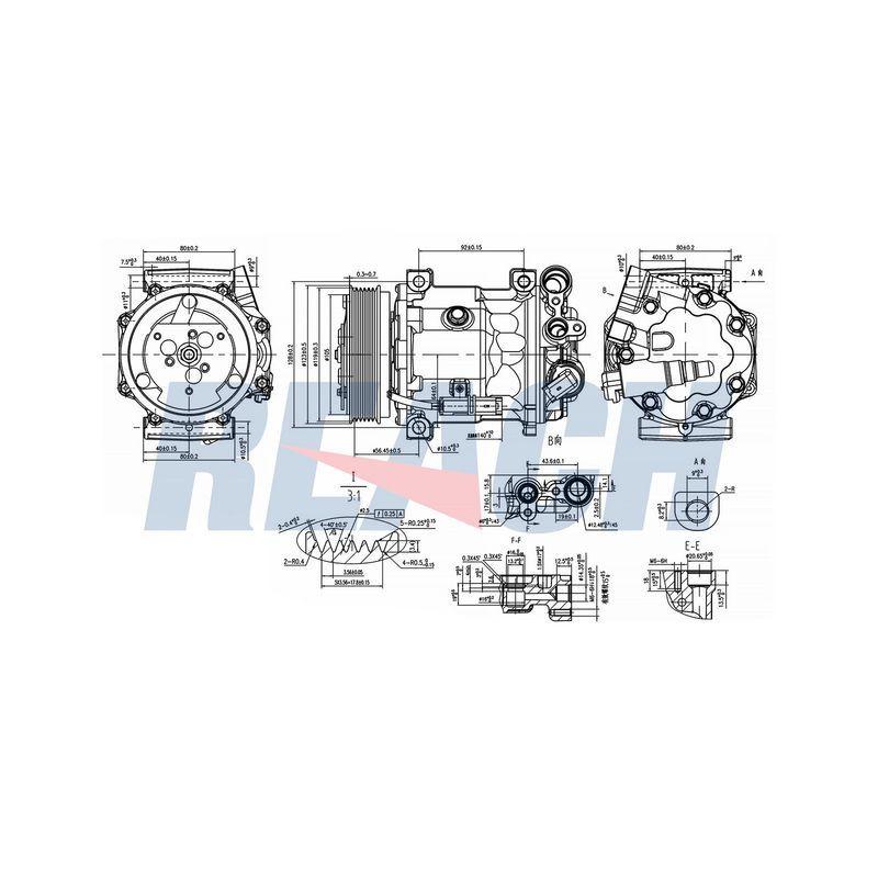 KOMPRESOR LATITUDE 2 0 GAS. 2009 - VALEO - OEM 8200835879