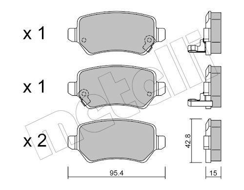 FREN BALATASI ARKA ASTRA G ASTRA H MERIVA ZAFIRA B CORSA C KIA CEED 12=> - VALEO - OEM 58302-1PA30