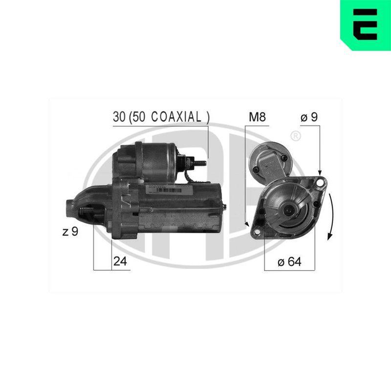 MARŞ MOTORU KOMPLE (12V 9DİŞ 1.3kw) OPEL ASTRA H-CORSA D-COMBO C-MERIVA 1.3 CDTI PEUGEOT BIPPER-CITROEN NEMO 1.3 HDI FIAT DOBLO-ALBEA-GRANDE PUNTO-PUNTO EVO-500 1.3 MTJ - PSA - OEM 1612794380