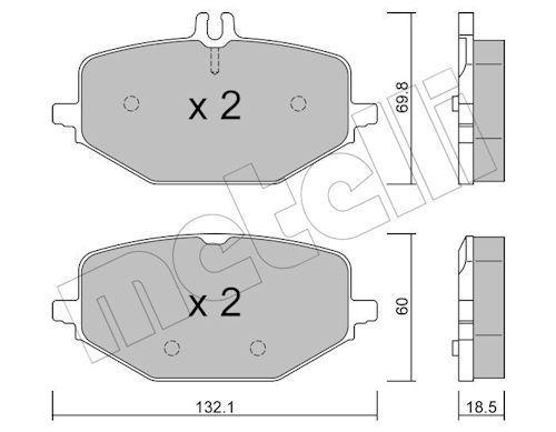 FREN DISK BALATASI ARKA G500 4.0 01 18> GLE300 2.0D 10 18> GLE350 2.9D 12 18> GLE400 2.9D 12 18> GLE - VALEO - OEM 0004204002