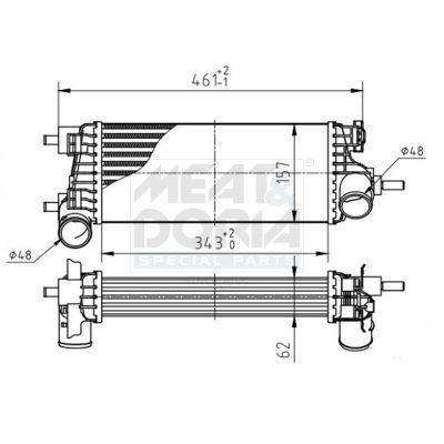 TURBO RADYATORU FOCUS C-MAX GRAND C-MAX - VALEO - OEM 1764929
