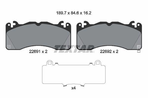 FREN DISK BALATASI ON MUSTANG 2.3 5.0 12 14> — VALEO VAL-671279 - VALEO - OEM 2033985