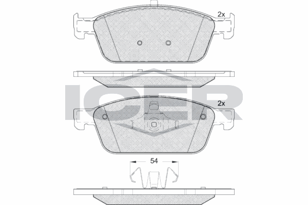 ON FREN BALATASI FOCUS III 14> C-MAX 06>11 10> 03> KUGA 08> CONNECT TC7 13> MAZDA 3 03> MAZDA 5 10> VOLVO S40 04> V40 12> V50 04> C30 06> C70 05> - SANGSIN - OEM 1775091