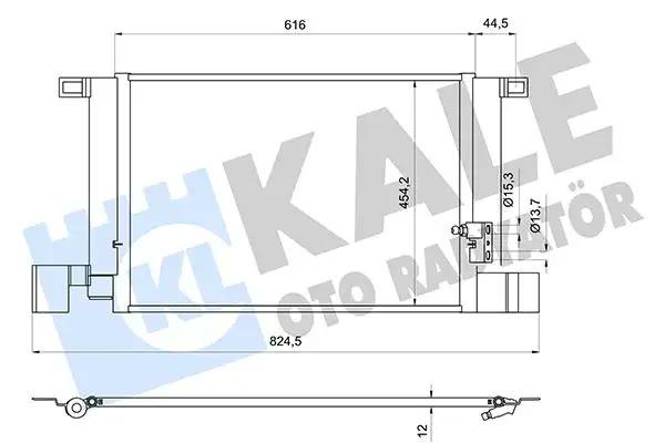 KLİMA RADYATÖRÜ AUDI A6 A7 40TDI 18=> A8 50TDI 50-55-60 TFSI 17=> Q7 2.0TFSI 3.0TDI 45-50 TDI 18=> Q 8 50TDI 55TFSI 18=> - VW TOUAREG 3.0TDI 17=> KURUTUCU İLE (BRAZING AL-AL) (616X454.2X12) - KALE - OEM 4M0816421B