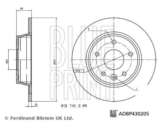 FREN DİSKİ MAXUS — BLUEPRINT ADBP430205 - BLUEPRINT - OEM C00081704