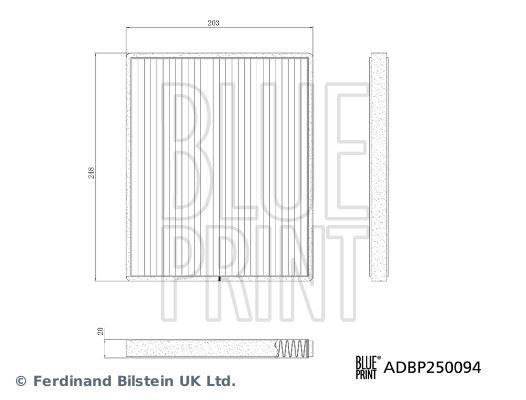 KABİN FİLTRESİMAXUS MAXUS DELIVER 9 (SV6) EV90 (SH5) V90 (SH5) V90 (SH6) V90 BUS (SH6) EDELIVER 9 (S V6) - BLUEPRINT - OEM C00074198