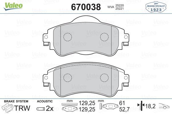 ON FREN BALATASI  CITROEN C4 1.4/1.6D 09>/DS4 1.6D 10> - VALEO - OEM 4254A9