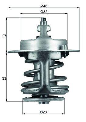 TERMOSTAT TOYOTA COROLLA (_E11_) 88C - MAHLE - OEM 9091603063