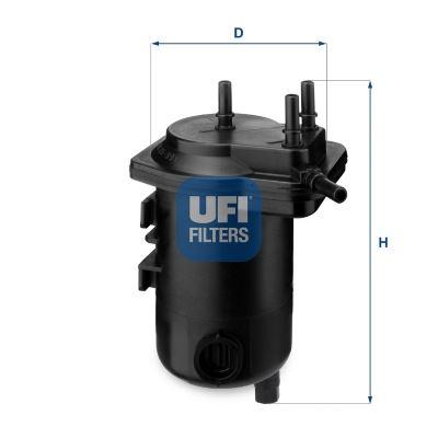 YAKIT FILTRESI RENAULT CLIO II 01>06 SYMBOL 01>09 KANGOO 01> NISSAN NOTE 06> MICRA III (K12) 03>10 SUZUKI JIMNY 05> 1.5 dCI K9K (DELIKSIZ) - UFI - OEM 7701062190