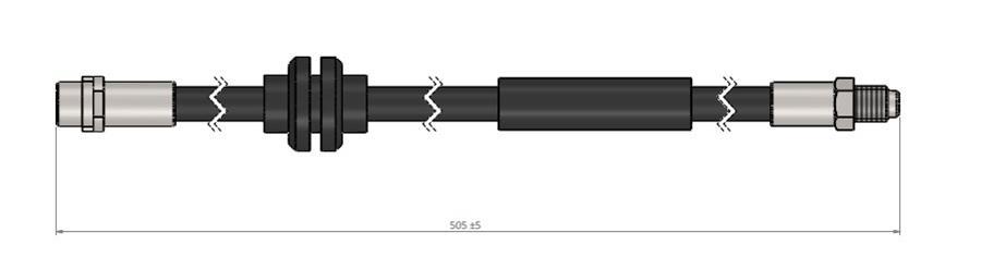 FREN HORTUMU ON MERCEDES W202 W140 - CAVO - OEM A2024200148