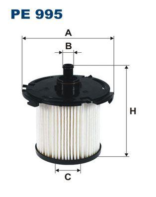 YAKIT FİLTRESİ FORD CUSTOM-TRANSIT V363-V363 2.2 TDCİ 125HP-155PS 11> 17 - FILTRON - OEM CC119176DA