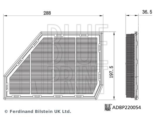 HAVA FİLTRESİ X6 (G06) — BLUEPRINT ADBP220054 - BLUEPRINT - OEM 13718693612