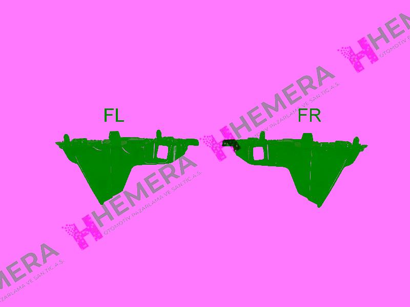 TAMPON BRAKETİ ÖN SET PEUGEOT 208 2019> - PULO - OEM 1649826580