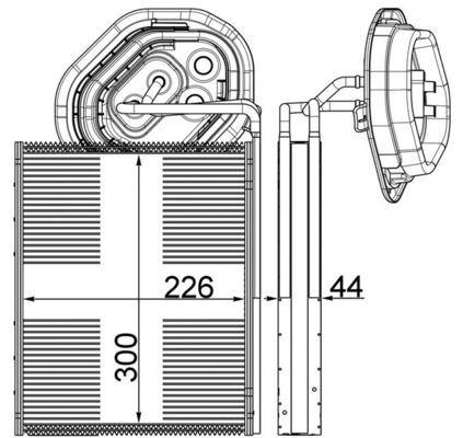 Verdampfer MB S-CLASS (W222) — MAHLE AE3000P - MAHLE