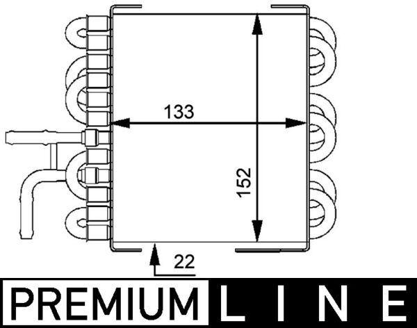 Kraftstoffkühler MB C-CL. (W203) - MAHLE