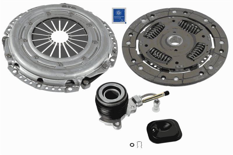 DEBRİYAJ SETİ (BASKI+DİSK) FORD MONDEO I 1.6 16V (93-96) (L1F) RULMANLI - SACHS - OEM 1031128