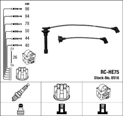 RC-HE75 ATEŞLEME KABLOSU - NGK