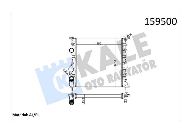 RADYATOR CLIO II — VALEO VAL-732338 - VALEO - OEM 7700430647