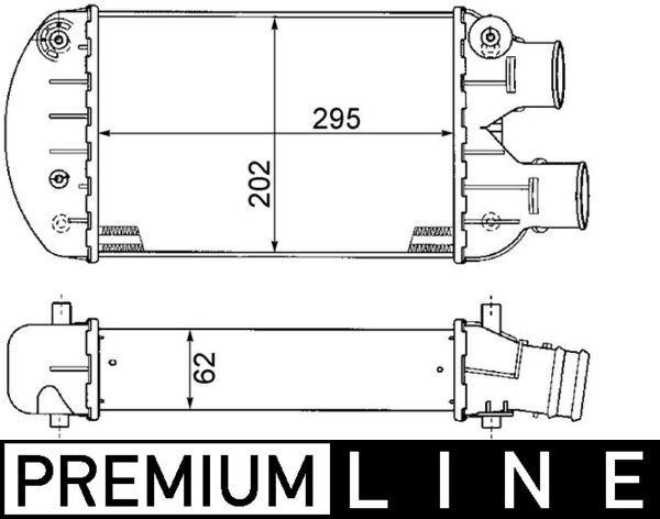 Ladeluftkühler FIAT BRAVO — MAHLE CI341000P - MAHLE