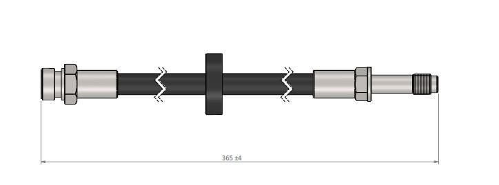 FREN HORTUMU ön CADDY II Pick-up (9U7) 96-00 - CAVO - OEM 6U0611701A