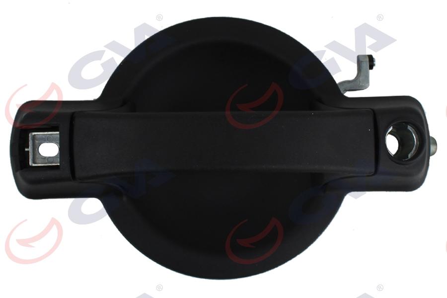DIŞ KAPI KOLU ÖN SOL (ANAHTAR DELİKLİ) SİYAH DESENLİ DOBLO (00-09) - GVA - OEM 735309960
