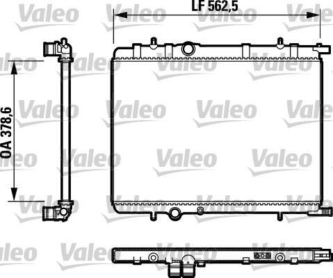 RADYATÖR 307 00>C4 04>1.4 16V-1.6 16V-PARTNER-BERLINGO 97>2.0 HDI 00>(AC+KLİMASIZ+MEK)(562.8x378x27) - VALEO - OEM 1331.LS