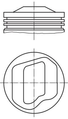 PİSTON COMPLETE (89)MM BMW — MAHLE 0827500 - MAHLE