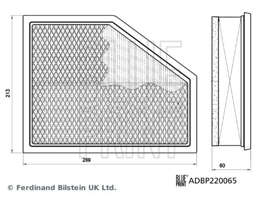 HAVA FİLTRESİ 5 (G31).7 (G11).7 (G12).M5 (G30).X3 (G01).X4 (G02).X5 (G05).X6 (G06).X7 (G07) - BLUEPRINT - OEM 13718581691