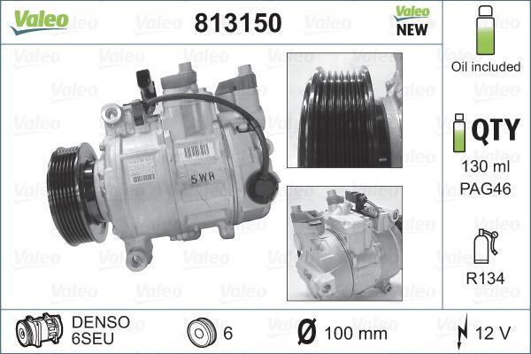 KLİMA KOMPRESÖRÜ A4 1.6-1.8-2.0-1.9TDİ-2.7TDI-3.0TDI(00-09)-A6 2.0TDI-2.7TDI-3.0TDI(04-11)(6SEU14C) - VALEO - OEM 8E0260805CD
