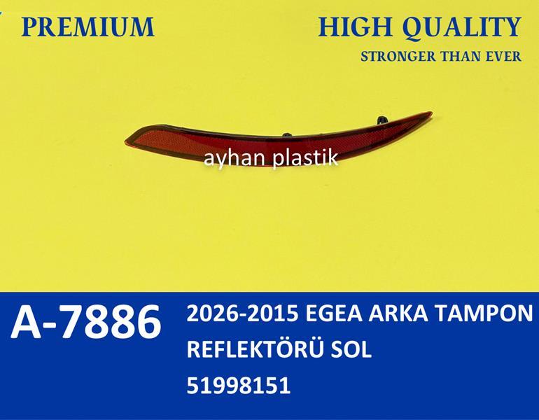 ARKA TAMPON REFLEKTÖRÜ SOL FIAT EGEA SEDAN 15=> - AYHAN - OEM 51998151