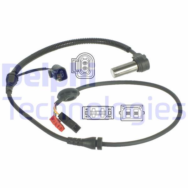 ABS TEKERLEK HIZ (DEVİR) SENSÖRÜ ÖN (6 PİN) PASSAT (96-05)-A4 (95-00)-SUPERB (01-08) (1025mm) - DELPHI - OEM 8D0927803D