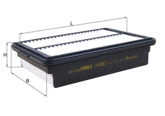 HAVA FİLTRESİ Air filter element — MAHLE LX4567 - MAHLE