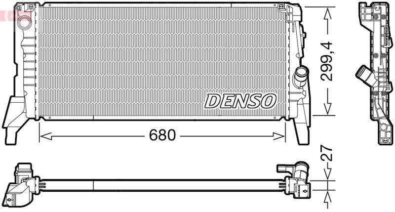 RADİATOR. ENGİNE COOLİNG MINI MINI (F55. F56) (13-) - DENSO - OEM 17117617635