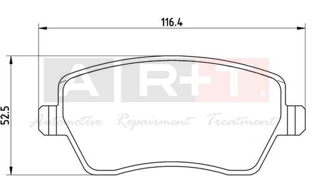 FREN BALATASI ON RENAULT CLIO III-IV MODUS 04> - ART - OEM 410608481R