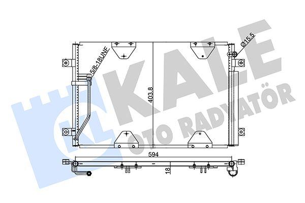 KONDENSER AL/AL GRAND VITARA - KALE - OEM 9531065D20