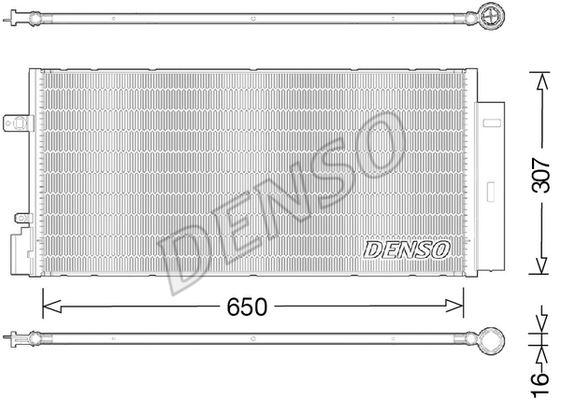 CONDENSER. AİR CONDİTİONİNG CHEVROLET AVEO (T300) (11-) - DENSO - OEM 96945774